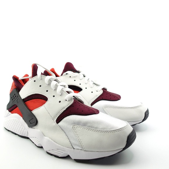 Nike Air Huarache White Varsity Red Sneakers DD1068 105 Mens Size 9 main image 4